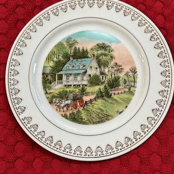 Currier and Ives vintage decorative plates - Picture 5 of 8